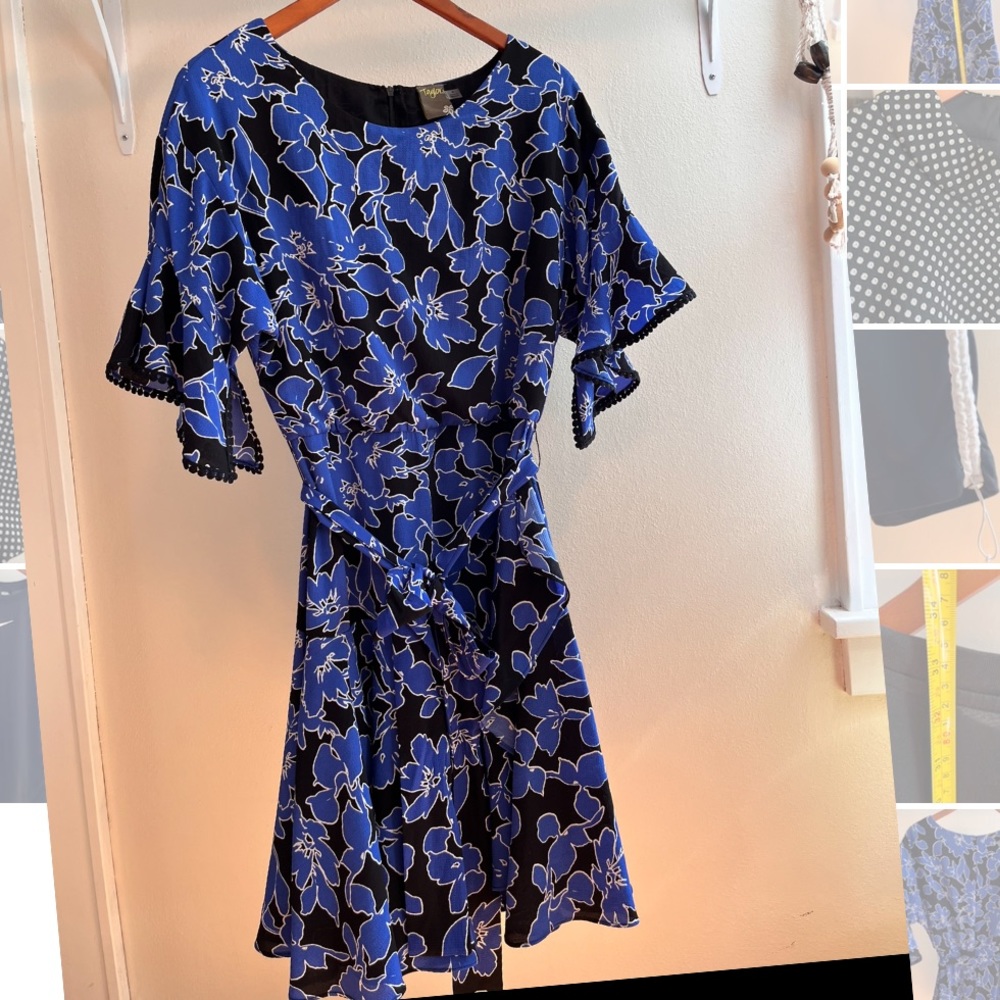 “Taylor” flutter sleeve floral dress